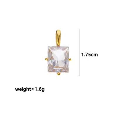 Geometrik burç taşı kolye, çintamani ayarı, zirkon - 10