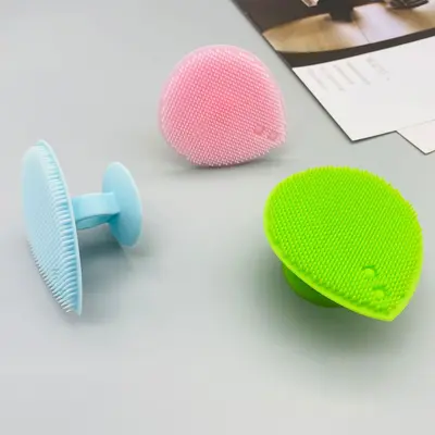 Silikon Gesichtsbürste Große Wassertropfen Herzform Gesichtsreinigungsbürste Manuelle Silikon-Shampoo-Bürste Gesichtsreinigungsmassagebürste - 4
