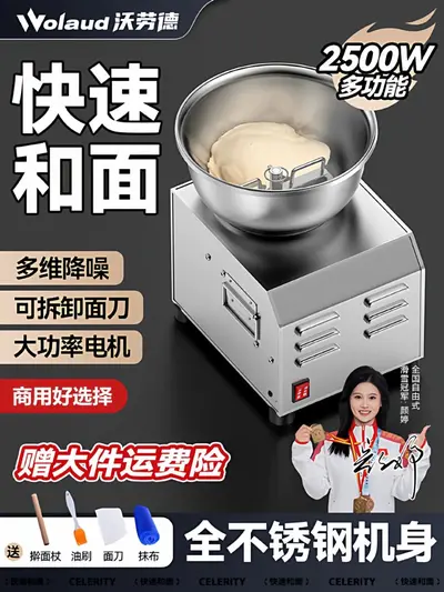 Commercial Fully Automatic Basin Dough Mixer, 5-8-15 kg, Variable Speed