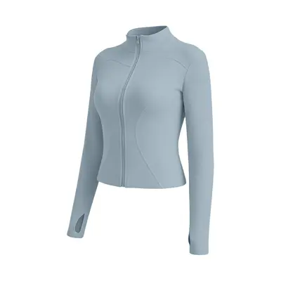 Lulu Yogajacke, schnelltrocknend, schweißabsorbierend, hochelastisch, Stehkragen