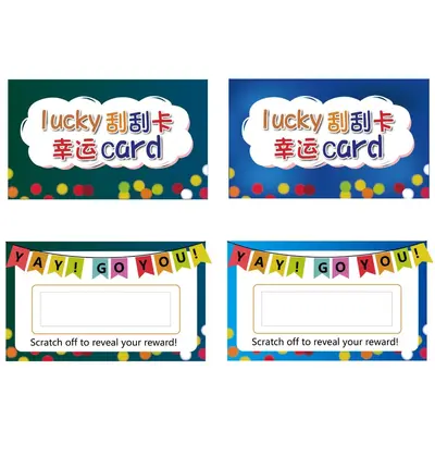 DIY Scratch-Off Cards, Customizable, Assorted - 13