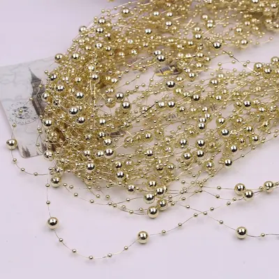 Artificial Baby's Breath Chain Jewelry Accessory, Beaded Decor Chain