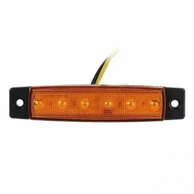 6 LED Side Marker Light, 12V/24V for Trucks and Cars - 6