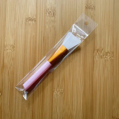 Stok Makyöz Fırçası Beyaz Sap Pembe Sap Yumuşak Kıl Makyöz Fırçası Silikon Makyöz Fırçası Çamur Masken Fırçası Aplikatör Ağartma Fırçası - 7