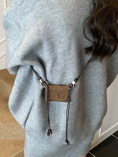 New Mini Square Shoulder Bag Women's Single Strap Crossbody Bag Lipstick Pouch Commuter Versatile High-End Stylish Small Bag