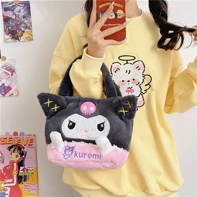 Plüsch-Cartoon-Handtasche mit Puppenfigur - 1