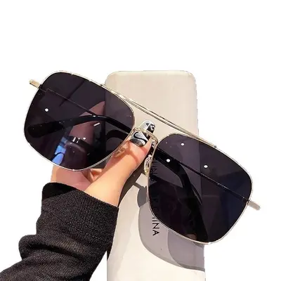 Oversized Double-Bridge Cycling Sunglasses, Toad Style - 6