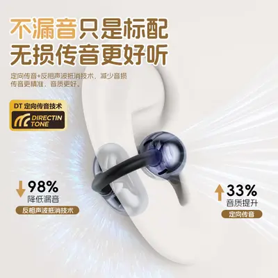 Geräuschunterdrückende Bluetooth-Kopfhörer, neue Sportohrhörer mit Ohrclips, kabellose Gaming-Kopfhörer ohne In-Ear, 0.04 niedrige Latenz