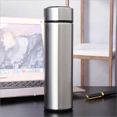 Stainless Steel Double-Wall Frosted Insulated Cup with Engraved Logo - 10