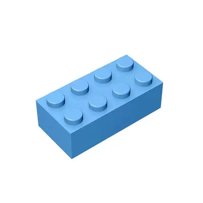 LEGO 3001 Uyumlu Kalın Tuğla Yapı Taşları, 2x4 Delikli, Küçük Parça - 4