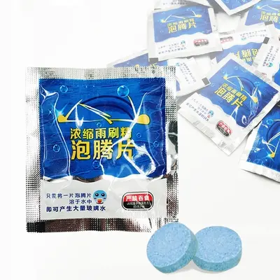 Solid Windshield Washer Concentrate, Effervescent Tablets, Car Glass Cleaner - 1