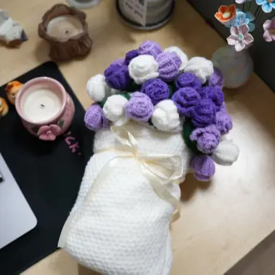 Rose Bouquet Blanket with 99 Roses, Valentine's Day Gift - 13