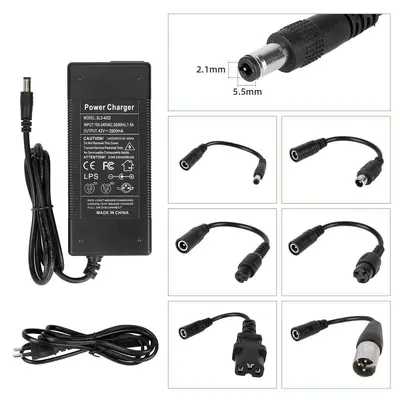 36V/42V Lithium-Akku-Ladegerät, DC-2.1-Stecker, 2A - 11