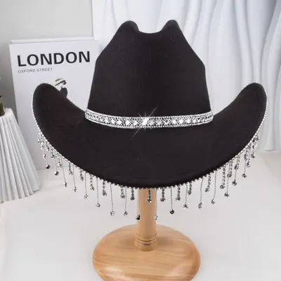 Felt Western Cowboy Hat for Parties and Music Events - 12