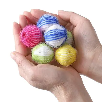 Nylon Laundry Dryer Balls, Pet Hair Remover, Anti-Tangle, for Drum Washers