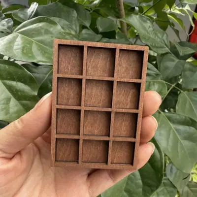 跨境 Miniature Trinket Shelf 木质微型珠宝架 矿石标本收纳摆件 - 11