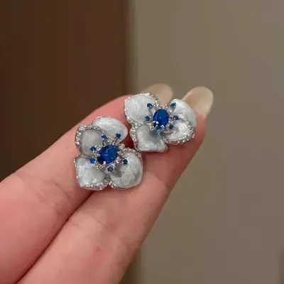 Blooming flowers, beaded tassel earrings, accessible luxury and premium earrings, summer seaside vacation style super fairy earrings - 10