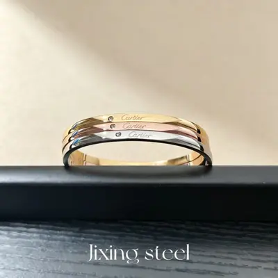 Elmas bilezik, kadın, basit halka, rose gold, niş tasarım - 4