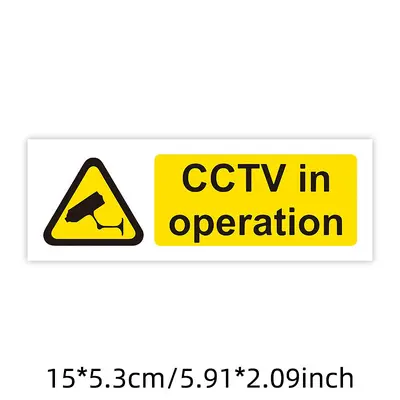 Uyarı etiketi, CCTV kamerası ve sigara yasağı