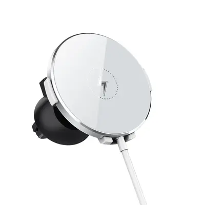Apple 15W MagSafe manyetik kablosuz şarj cihazı, iPhone cep telefonu şarj cihazı için uygundur.