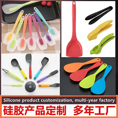 Custom Food Grade Silicone Kitchen Utensil Set Silicone Spoon Spatula Cooking 6-Piece Set Silicone Spatula Kitchen Utensil Set 3 - 5