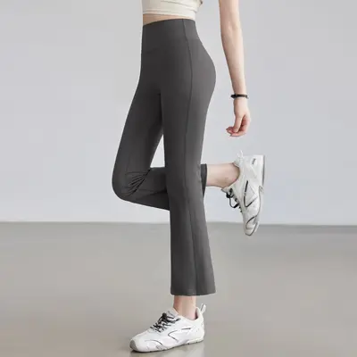 Women's High-Waist Butt-Lifting Thin Yoga Pants, Quick-Dry Pilates Leggings - 6