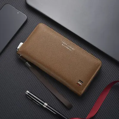 Long Men's Wallet with Multiple Card Slots and Large Capacity - 9