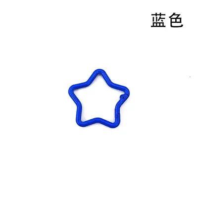 Star-Shaped Zinc Alloy Spring Buckle, Colored, DIY Keychain Accessory - 13