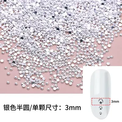 Metal Punk Mini Square Rivets for Nail Art and DIY Jewelry - 11