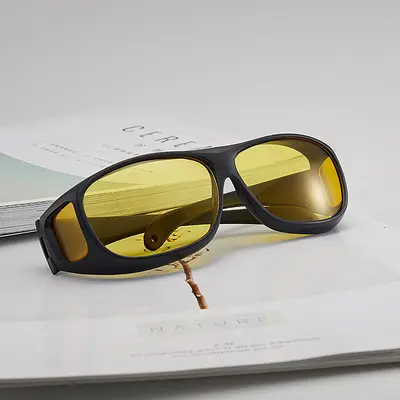 New Bicycle Glasses TV Sunglasses Windproof Dust Labor Protection Glasses Night Vision Driving Glasses Europe and America Cross-border TV Sunglasses