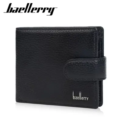 Genuine Leather Men's Wallet, Cowhide, Zipper Coin Compartment