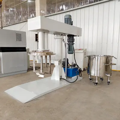 Eksantrik çift eksenli karıştırıcı 100L, hidrolik kaldırma