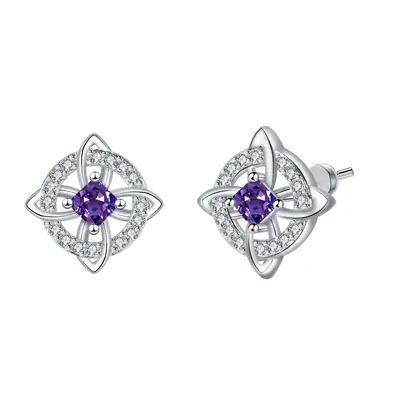 Grenzüberschreitende S925-Sterlingsilber-Keltische Knoten-Ohrstecker für Frauen, modische hochwertige Ohrringe mit Zirkonia, einzigartige persönliche Ohrringkollektion - 8