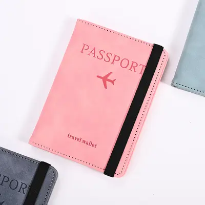 PU deri pasaport cüzdan RFID korumalı - 10