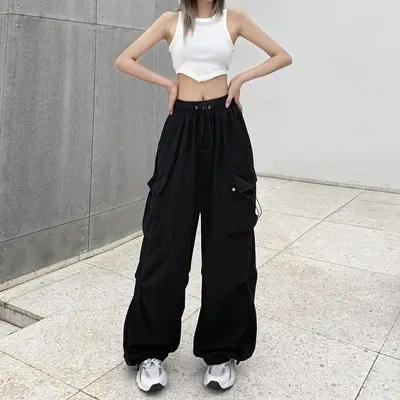 Women's Cargo Pants, Summer, Thin, Loose Wide Leg - 10