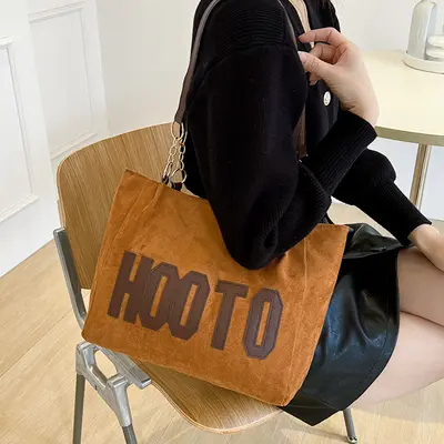 Large Capacity Women's Canvas Shoulder Tote Bag, Spring Style - 5