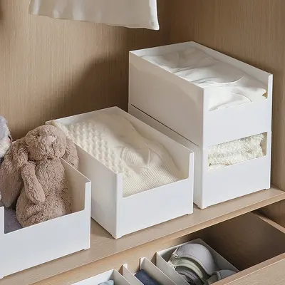 Aufbewahrungsbox mit senkrechter Öffnung, stapelbar