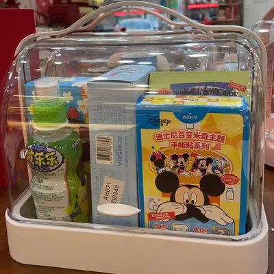 Double-door cosmetics storage box with drawers - 7