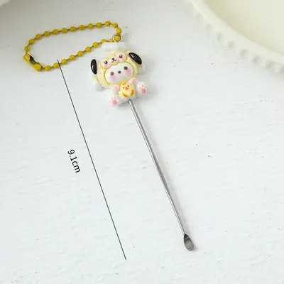 Cartoon Pattern Nail Scissors Set with Ear Cleaner - 11