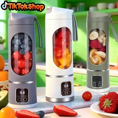 Portable Rechargeable Juice Cup Electric Juicer Mini Vertical Household Fruit Fresh Juice Machine Automatic Fruit Juicer