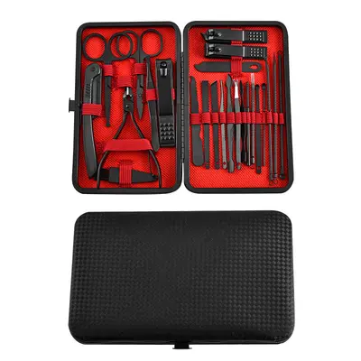 24-teiliges Nagelpflege-Set, schwarz, Premium-Qualität - 13