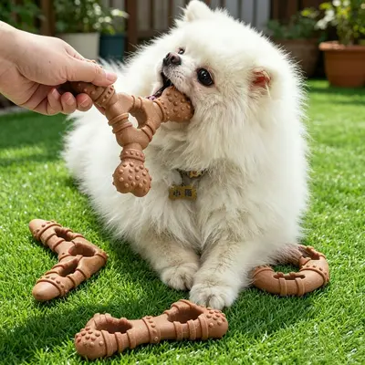Bone-Shaped Chew Toy for Small and Medium Dogs, Bite-Resistant - 4