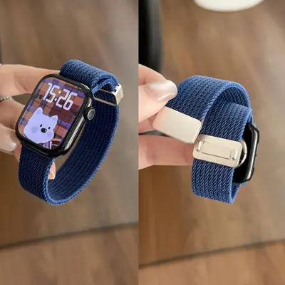 Nylon Woven Strap for Redmi Watch 6, Xiaomi 9 Pro, Apple iWatch S11 - 10