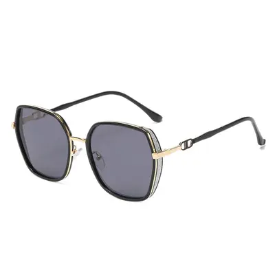 Große Damen-Sonnenbrille mit Glitzerdesign und UV-Schutz - 5