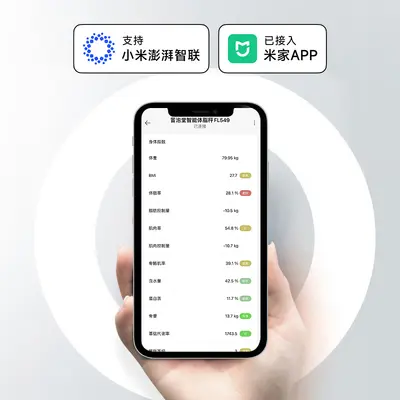 Körperwaage für den Haushalt, intelligente Körperfettwaage, präzise Gewichtsmessung, wiederaufladbar, digitale Waage, mit Mi Home App verbunden - 3