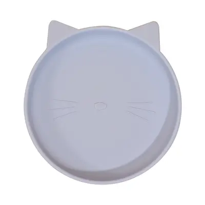 Bebek silikon tabak, çizgi film kedi desen, gıda kalitesi