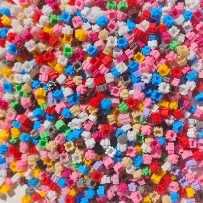 8mm quadratische Kleinbausteine Kinder-DIY, nach Gewicht