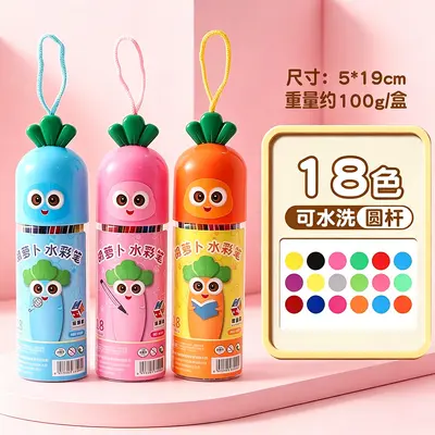 Barrel-Packed Washable Watercolor Markers for Kids Hand Drawing Poster Making Doodling 36 Colors Large Capacity Art Markers Set - 7