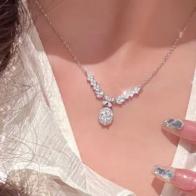 Perlenkette mit Schmetterlingsanhänger, Titan-Edelstahl, für Damen - 2