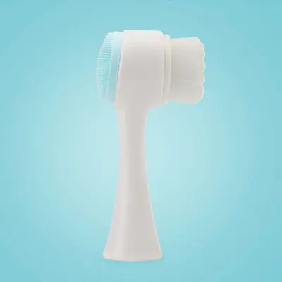 Silikon-Gesichtsreinigungsbürste, manuelle Gesichtsreinigungsbürste, weiche Reinigungsbürste, beidseitige Massagebürste, Tiefenreinigung.